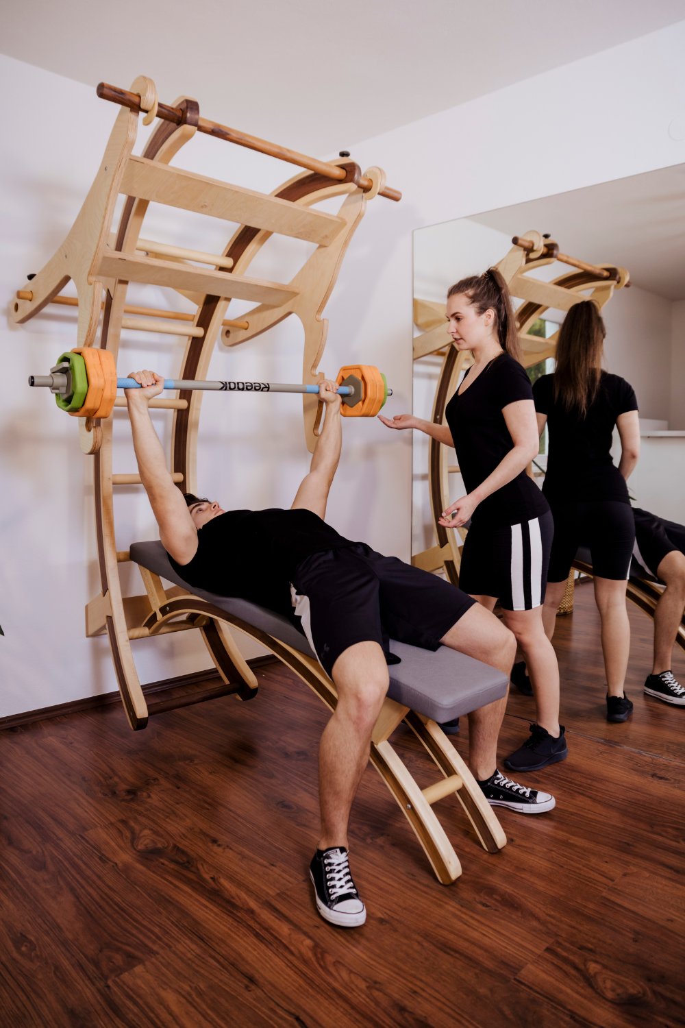 Modul Trainings-und Therapiebank Nuss/Ahorn