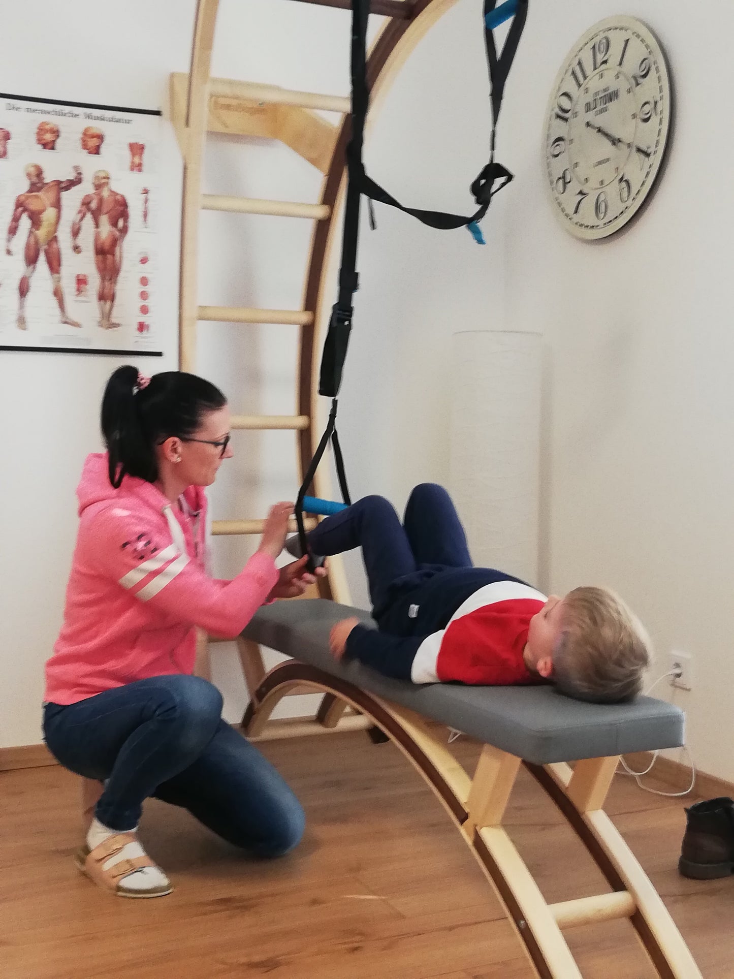 Modul Trainings-und Therapiebank Nuss/Ahorn